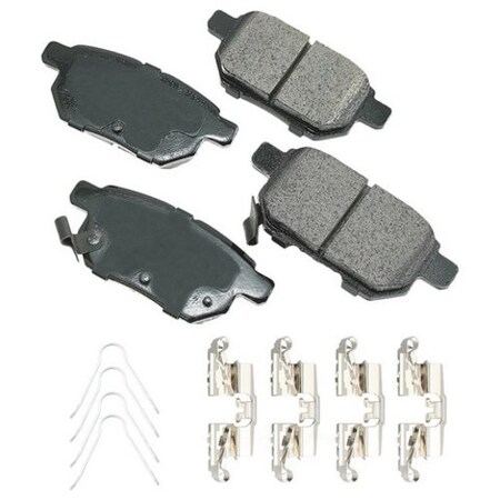 Akebono Proact Ultra Premium Ceramic Pads, Akebono Act1354C Proact ACT1354C
